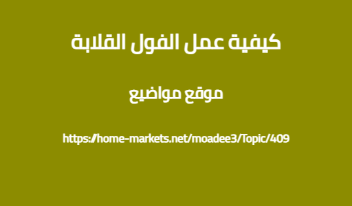 كيفية عمل الفول القلابة