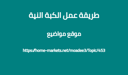 طريقة عمل الكبة النية