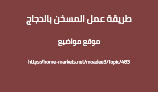 طريقة عمل المسخن بالدجاج