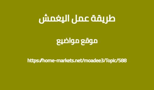 طريقة عمل اليغمش