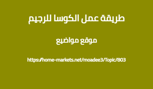 طريقة عمل الكوسا للرجيم