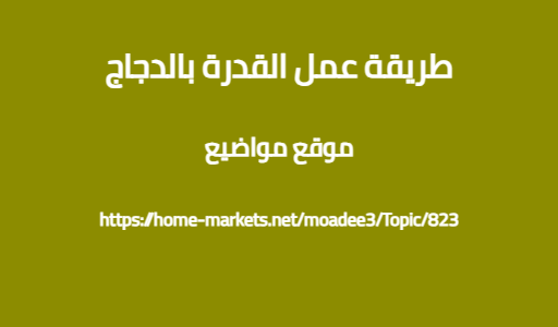 طريقة عمل القدرة بالدجاج
