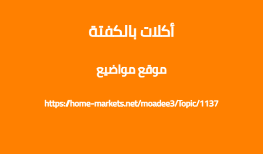أكلات بالكفتة