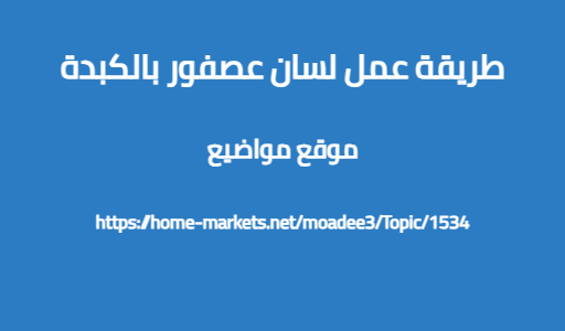 طريقة عمل لسان عصفور بالكبدة