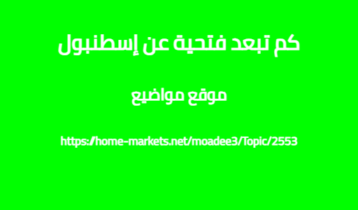 كم تبعد فتحية عن إسطنبول