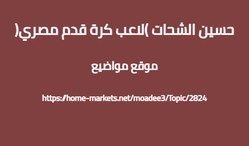حسين الشحات (لاعب كرة قدم مصري)