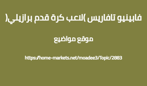 فابينيو تافاريس (لاعب كرة قدم برازيلي)