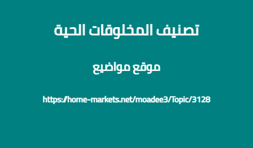 تصنيف المخلوقات الحية