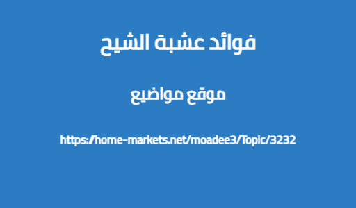 فوائد عشبة الشيح