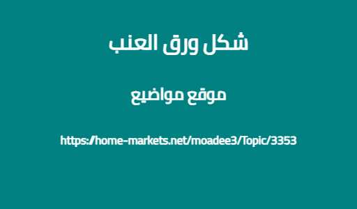 شكل ورق العنب