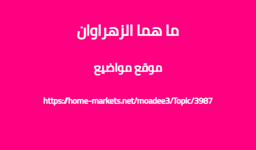 ما هما الزهراوان