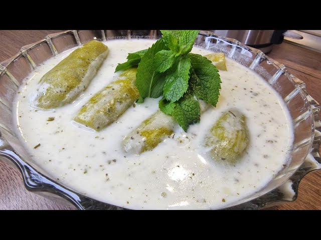 طبخ الكوسا باللبن