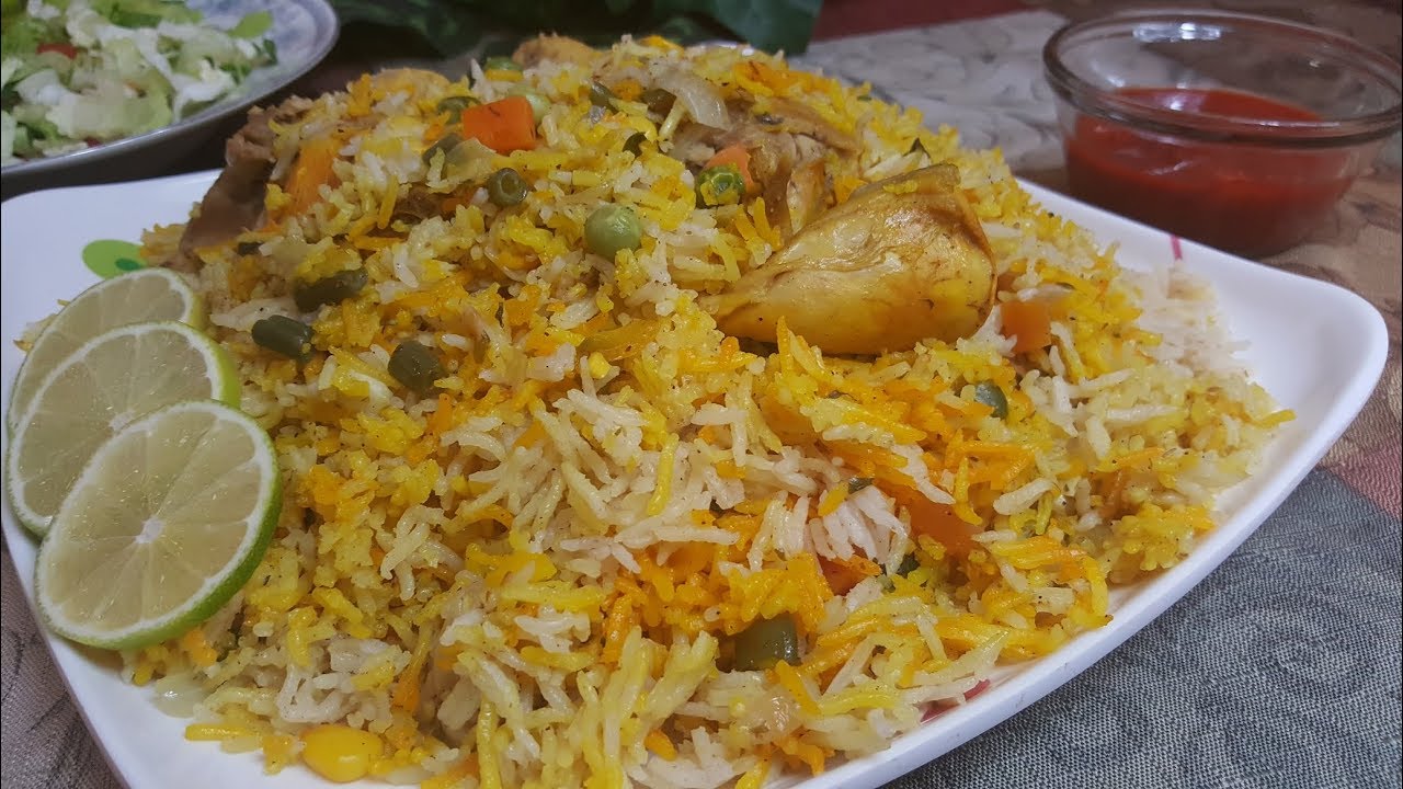 طريقة عمل كبسة دجاج بالخضار