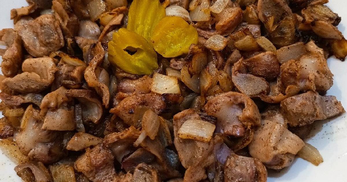 طريقة تحضير قوانص الدجاج