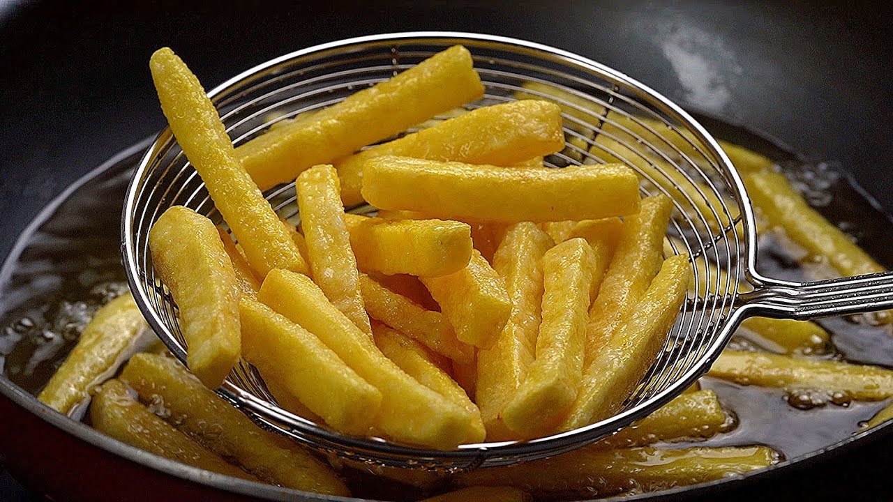 طريقة قلي البطاطس