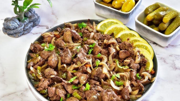 طريقة عمل كبدة الدجاج